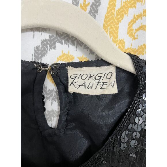 Giorgio Kauten Italian Designer McBling Vtg Sequin Blouse Stars Planets Balloons - Picture 8 of 11